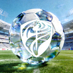 中甲联赛官方logo - 绿色足球图案